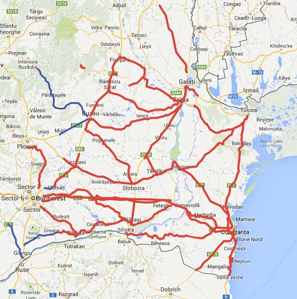 Harta Drumurilor Blocate Din Cauza Viscolului 29 Ianuarie 2014